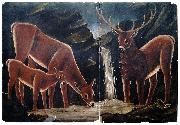 Niko Pirosmanashvili A Family of Deer Spain oil painting artist